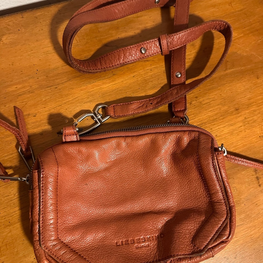 Liebeskind Brown Leather Crossbody Bag